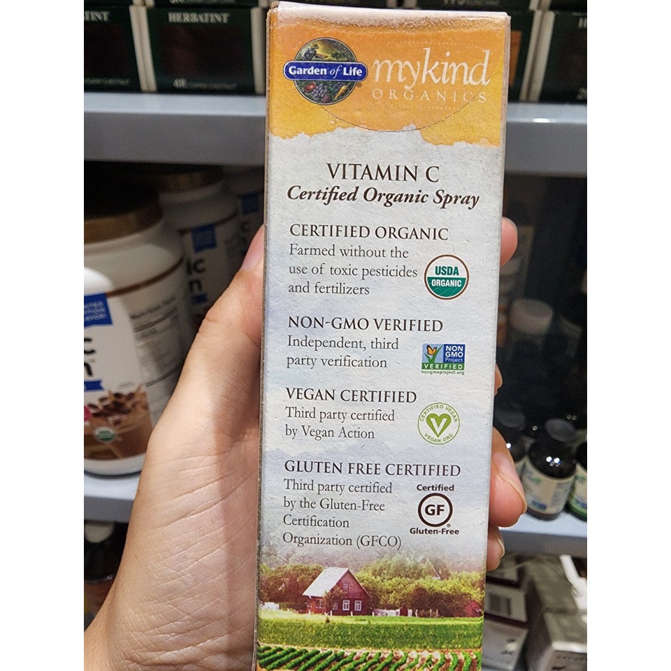 VITAMIN C HỮU CƠ DẠNG XỊT MYKIND ORGANICS
