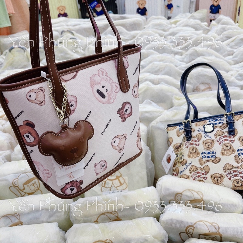 TÚI ĐEO VAI NỮ VĂN PHÒNG + TAG MẶT GẤU