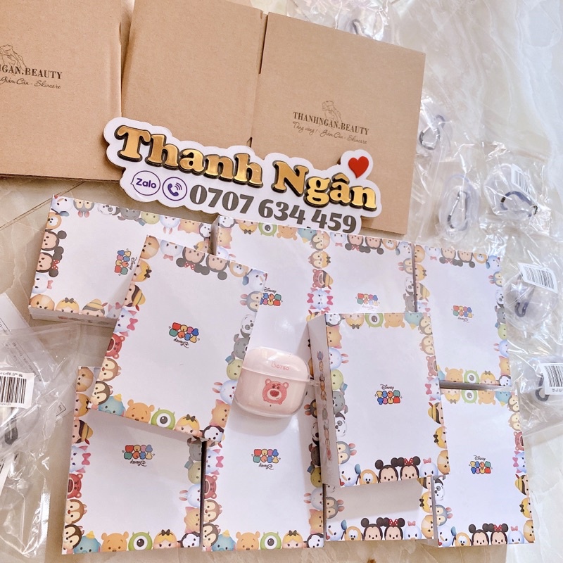 Tai Nghe Bluetooth Tsum Lotso Hồng x Disney Chính Hãng