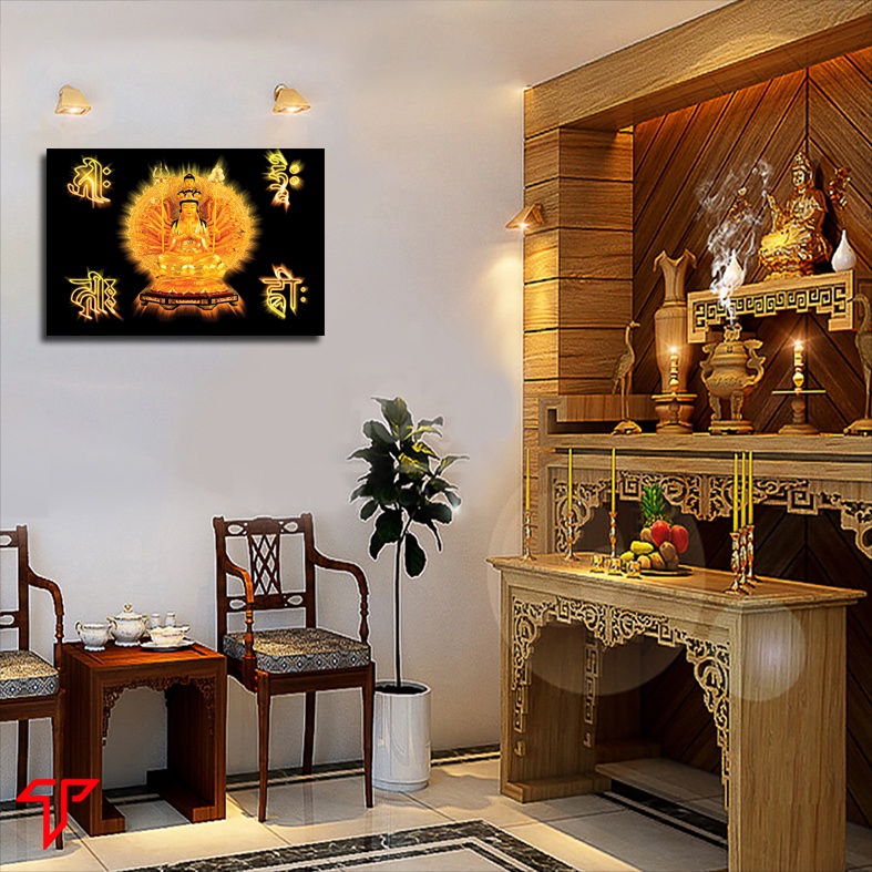 Tranh Chuẩn Đề Bồ Tát, Phật Mẫu chuẩn đề, tranh Phật giáo treo tường, phòng thờ