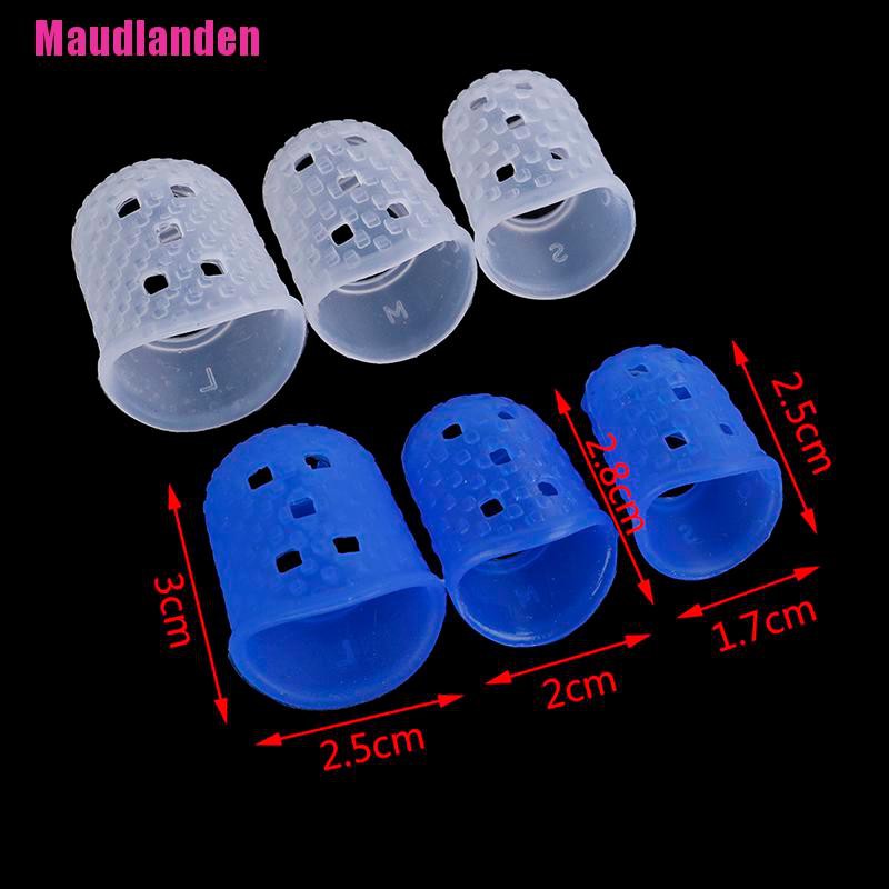 Set 4 Miếng Silicone Bảo Vệ Ngón Tay Khi Chơi Đàn Guitar Bass Ukulele