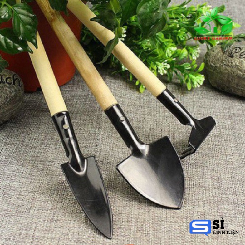 Bộ Cuốc Xẻng Mini trồng cây cảnh 3 Món