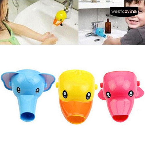 Dụng cụ nối dài vòi nước rửa tay hình động vật đáng yêu dành cho bé