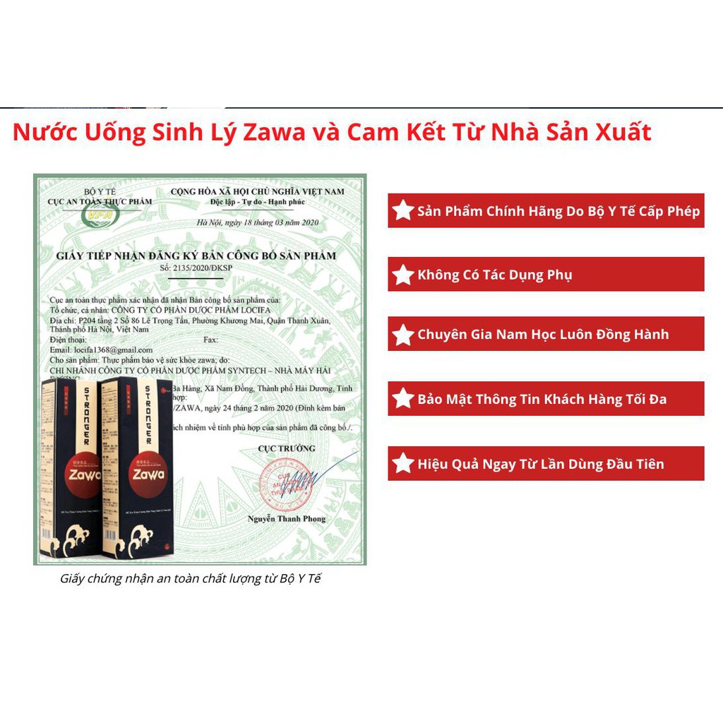 Nước - Viên Uống Tăng Cường Sinh Lí Nam Zawa Chính Hãng | BigBuy360 - bigbuy360.vn