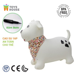 Thú nhún hình cún con màu trắng PA1012