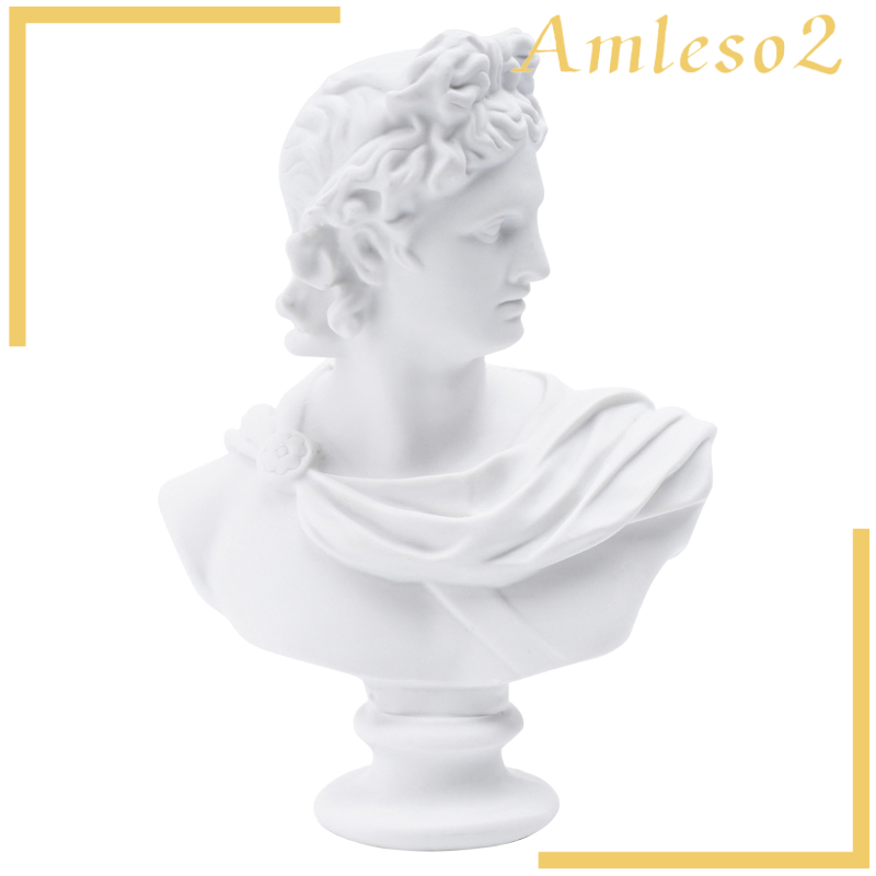 [AMLESO2]God of Sun Apollo Head Statue Europe Sketch Resin Sculpture Decor Collection