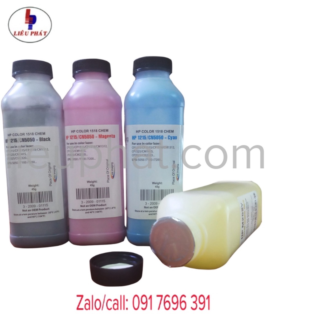 Mực in màu máy Canon LBP 7010C, LBP 7018C, HP CP1025, 1025NW, MFP M175A, M275, M176N, M177FW - chai mực đổ cho cụm mực