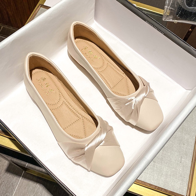 Giày Búp Bê Mũi Vuông Đế Bệt Thời Trang Dành Cho Nữ 2022