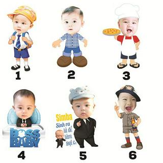 Chibi bé trai [Phụ Kiện trang trí sinh nhật]