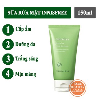 Sữa rửa mặt trà xanh innisfree [MẪU MỚI]