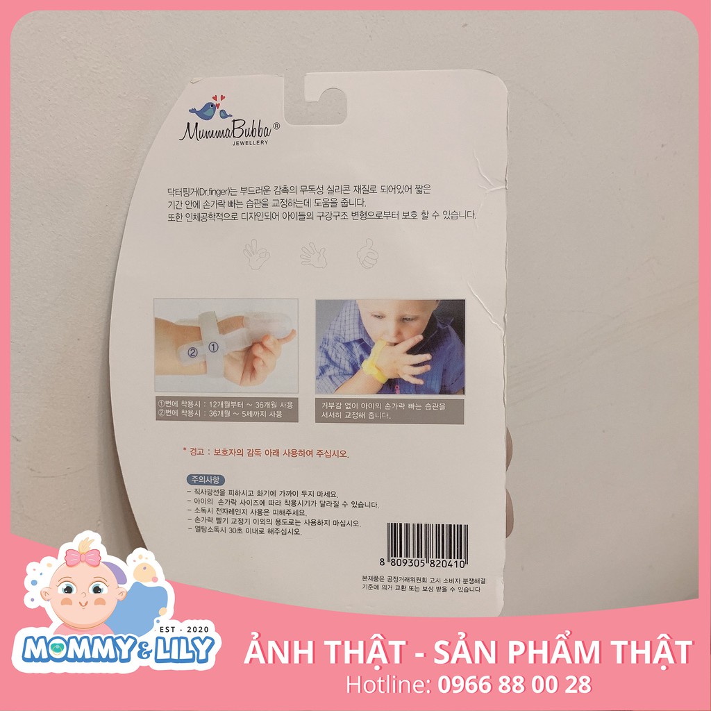 Dụng cụ hỗ trợ cai mút tay an toàn cho bé Dr.finger