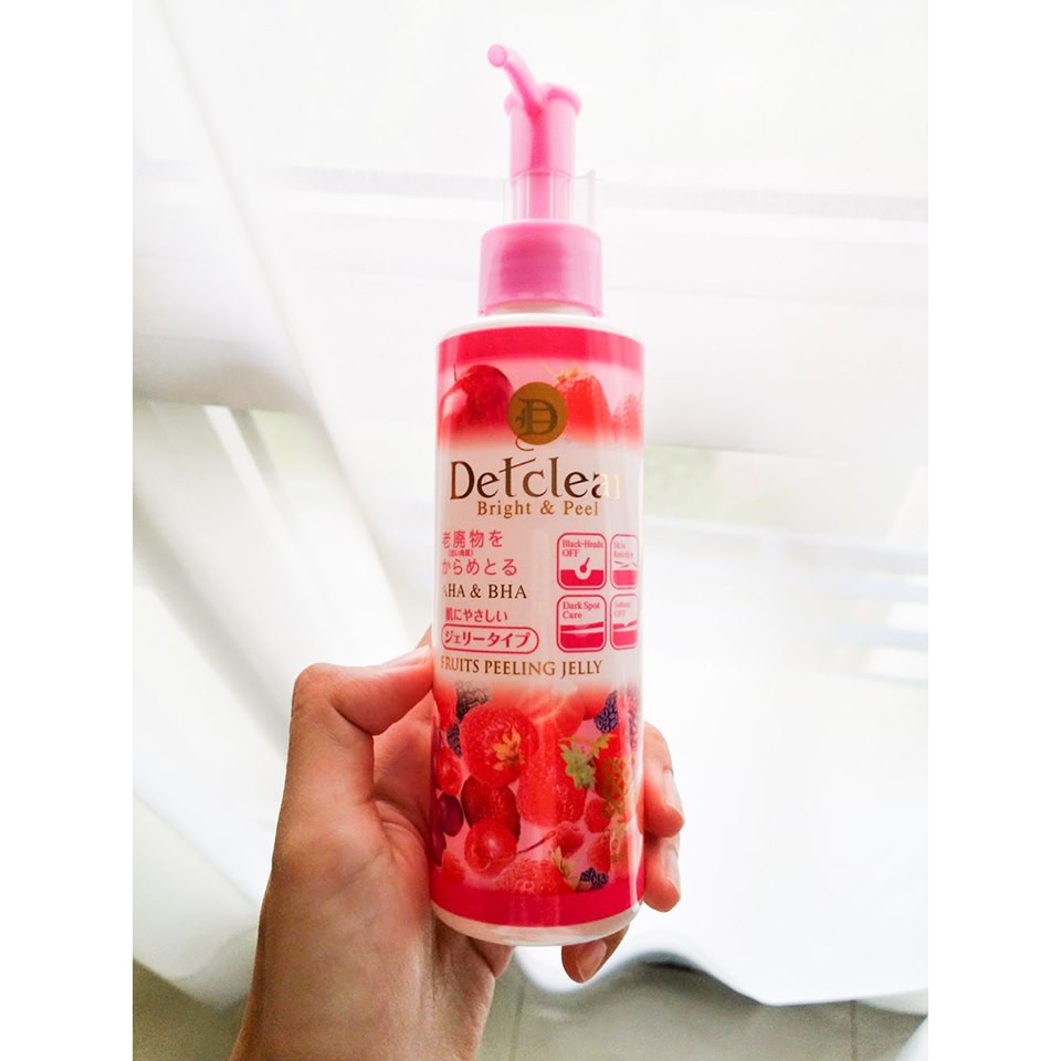 TẨY DA CHẾT MEISHOKU DETCLEAR BRIGHT PELL FRUITS PEELING JELLY 180ML NHẬP KHẨU CHÍNH HÃNG CHÍNH HÃNG - 4522