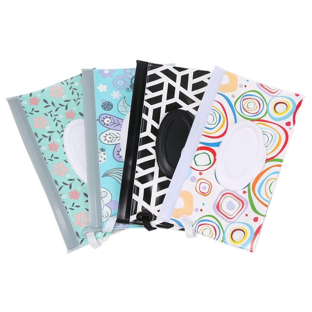 1 Túi Đựng Khăn Giấy Ướt Nắp Lật Có Dây Đeo Thời Trang Hữu Dụng