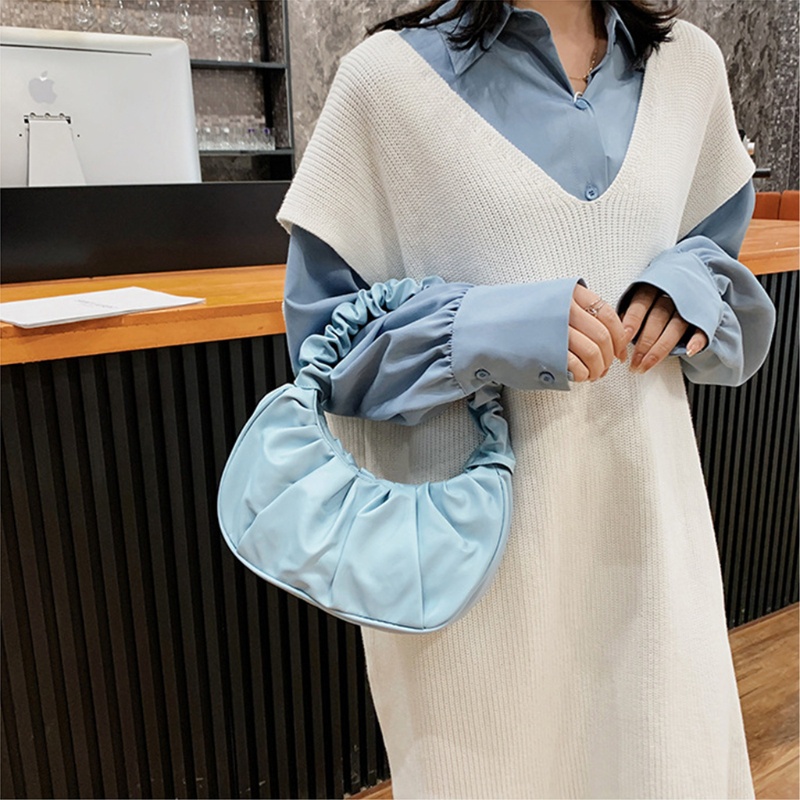 Túi Xách Da PU Kẹp Nách Phong Cách Vintage Nữ Tính