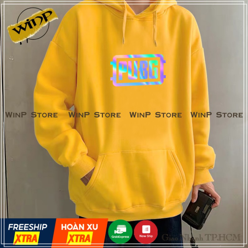 [Áo Hoodie Phản Quang CLIP & ẢNH THẬT]Áo Hoodie Nam/Nữ PUBG In Phản Quang Loại 1,vải không xù