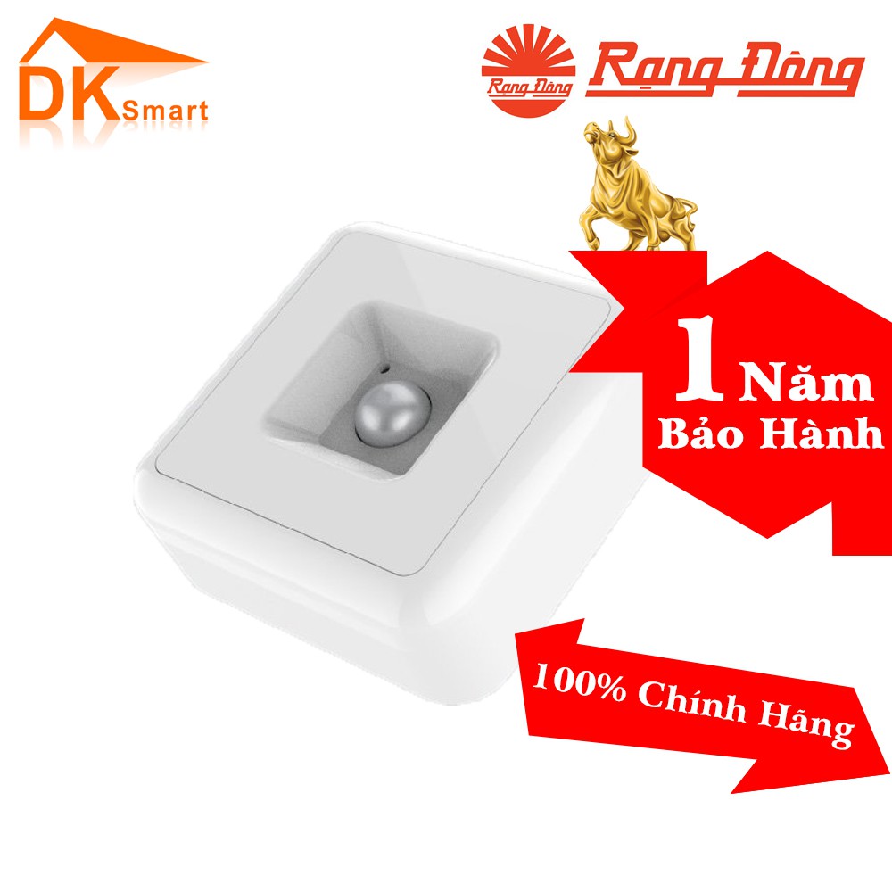 [Smart Rạng Đông] Đèn ngủ tích hợp cảm biến chuyển động và cảm biến ánh sáng ĐN01.PIR 65x65/0.3W - Bảo Hành 12 Tháng