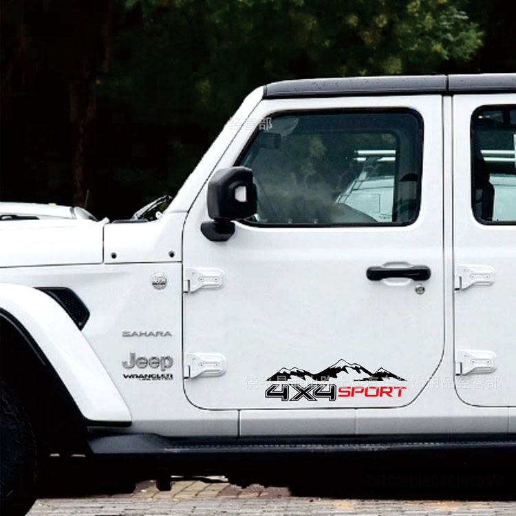 Tem 4x4 Sport Dán Trang Trí Xe ô Tô Bán Tải Ms-205