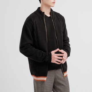 Áo khoác len nam ssstutter phong cách hàn quốc sss.cable-knit jacket