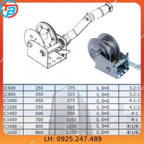 Tời quay tay 2000 - 900 kg CÁP THÉP Thái Bình VinàN