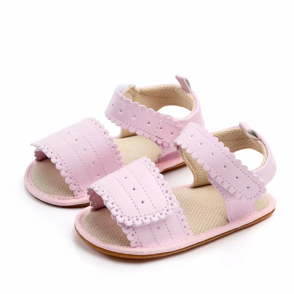 Giày Sandal Da Pu Đế Mềm Chống Trượt Cho Bé Gái