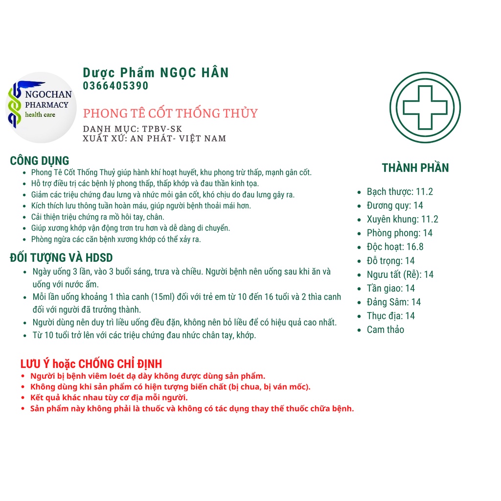 Phong Tê Cốt Thống Thủy An Phát