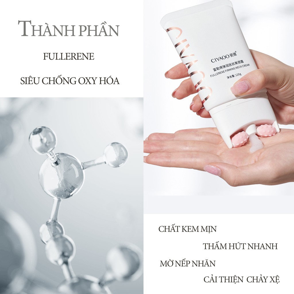 💝FREESHIP💝 Kem Dưỡng Da Cổ CIYAOO Giảm Nếp Nhăn Fullerene Neck Cream 120g QX0041 | BigBuy360 - bigbuy360.vn