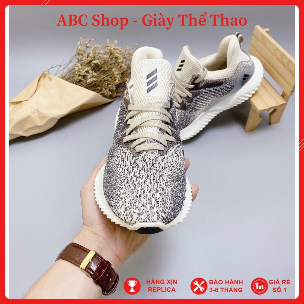 [FreeShip+Hàng Xịn] Giầy Alphabounce muối tiêu trắng Cao Cấp, Giày Sneaker Alphabounce new mới Full bill box