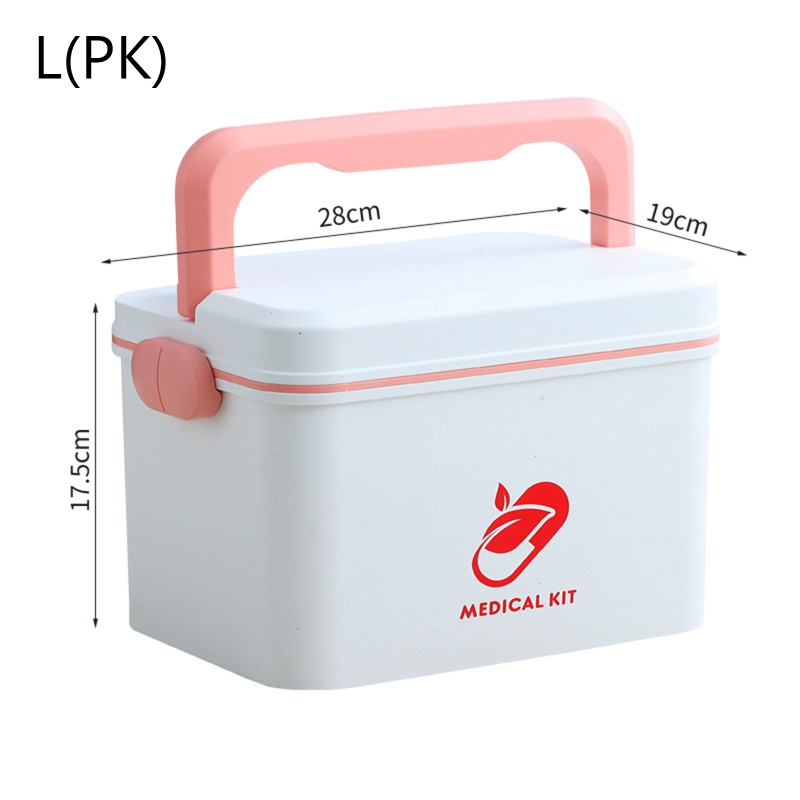 Hộp Đựng Dụng Cụ Sơ Cứu Có Nắp Và Tay Cầm Tiện Lợi