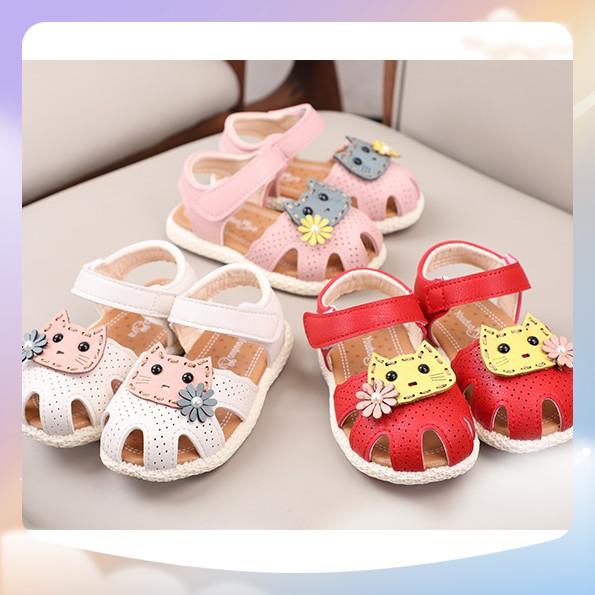 sandal bé gái size 15-19 da mềm 2019