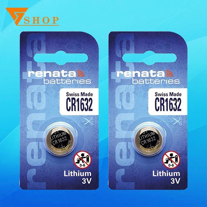 Combo 2 viên pin CR1632 Renata Lithium 3V