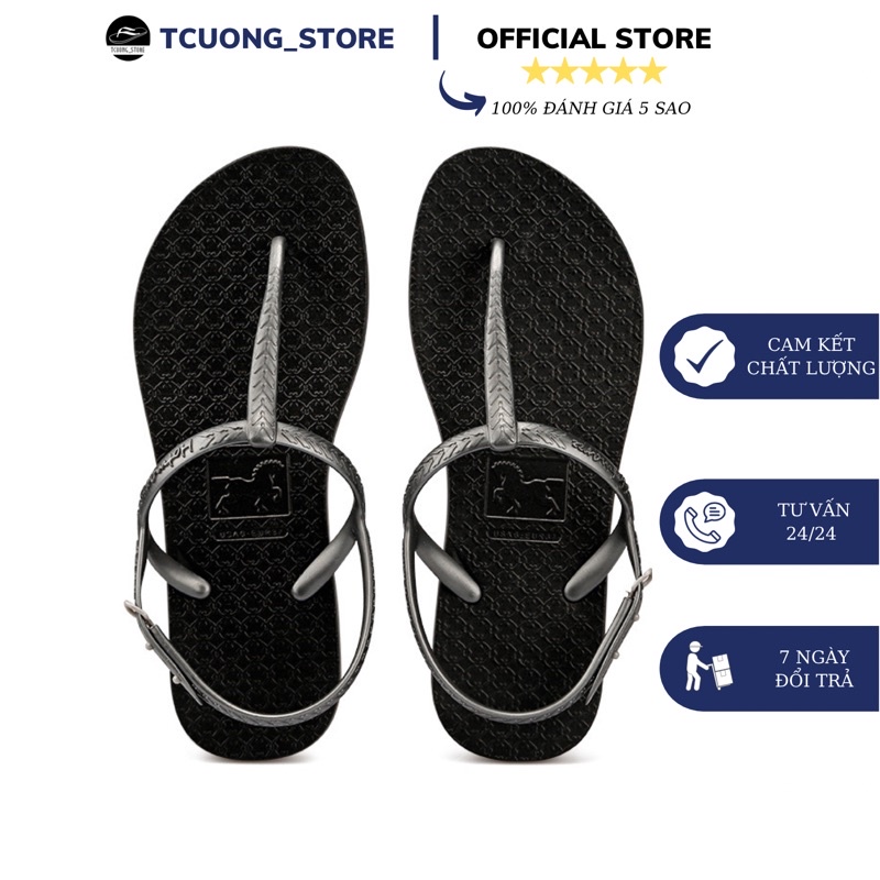 Giày sandal, dép xỏ ngón nữ có quai hậu Hotmarzz chính hãng, thời trang, không trơn trượt HM0602-01
