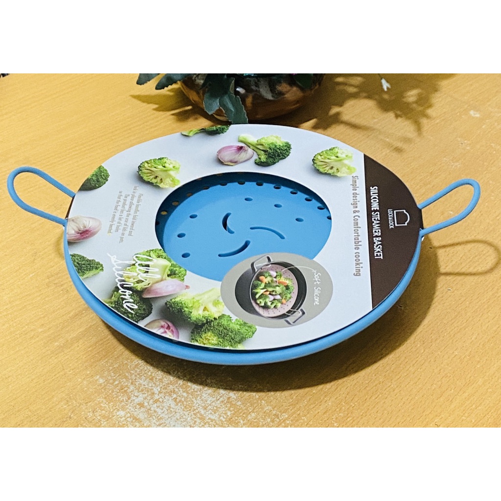 Xửng Hấp Silicone Có Tay Cầm Lock&Lock CKT204
