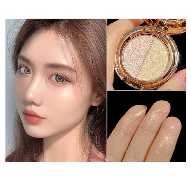 Phấn Bắt Sáng MANCOSIE Trang Điểm Hai Màu Sắc
