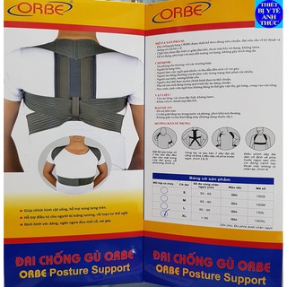 Đai chống gù lưng cao cấp Orbe