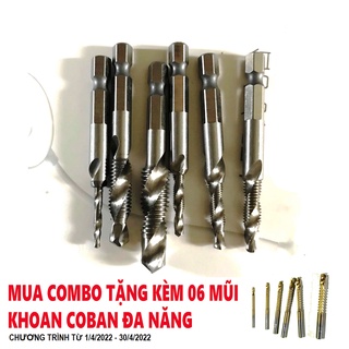 Bộ 6 mũi khoan taro ren cao cấp
