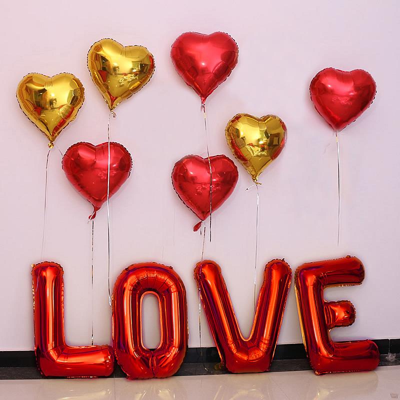 Bóng chữ Love rời trang trí sinh nhật cầu hôn tiệc cưới size lớn nhiều màu sắc HAPPYKID LOVEROI