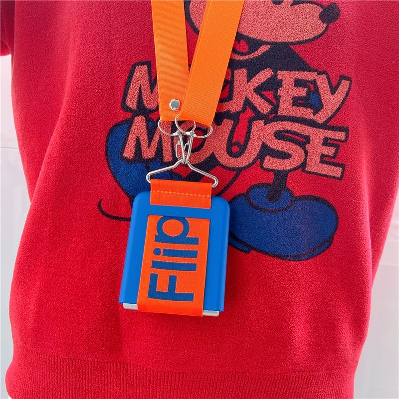 Ốp Samsung Z Flip 4 - Z Flip 3 - Z Flip3 - Flip4 5G sắc màu nổi bật kèm dây vải cầm tay cá tính dễ thương