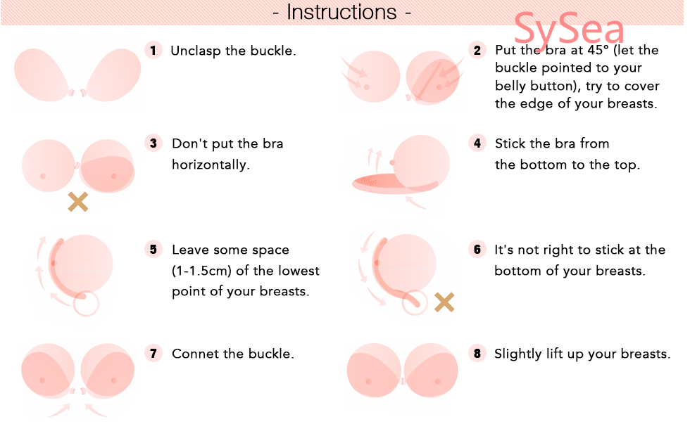 Áo ngực silicon thiết kế khóa cài phía trước thoải mái cho nữ