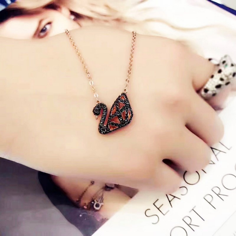 Dây Chuyền Thiên Nga Facet 3D 2 Màu Mặt Swarovski 5281275