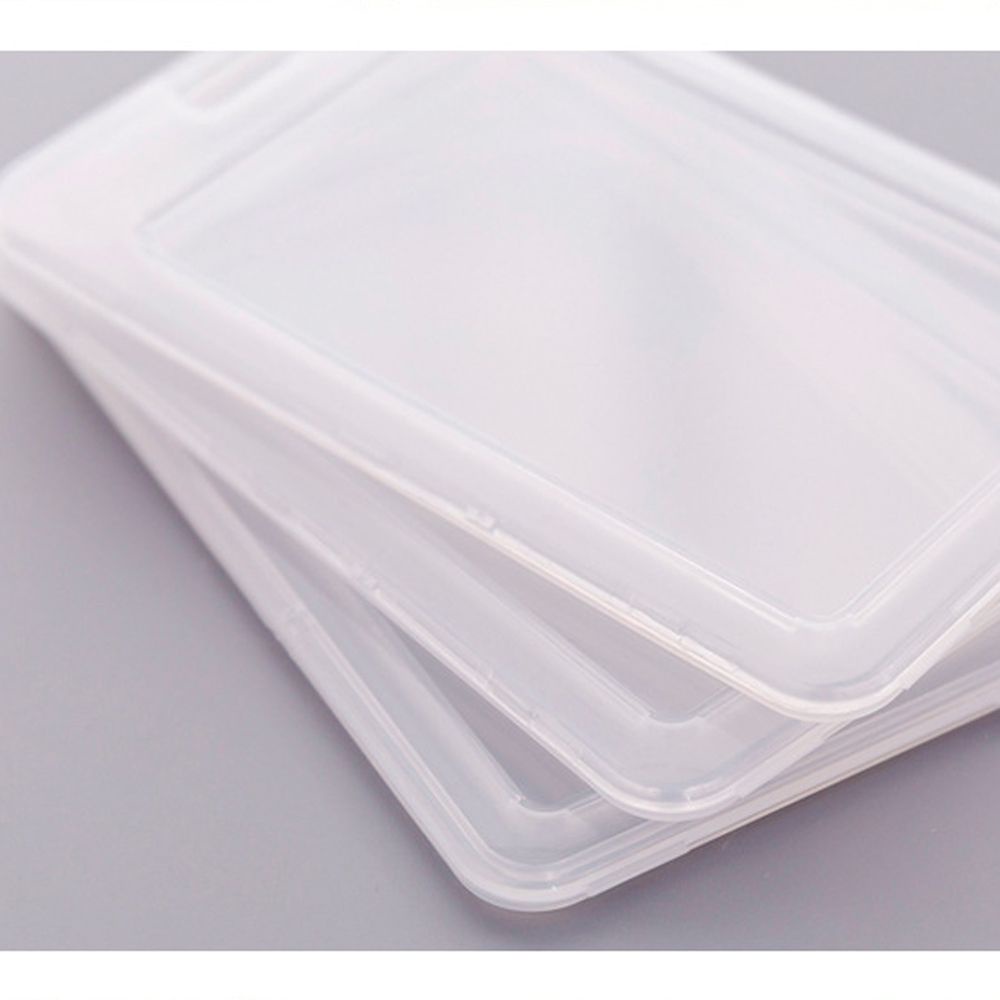 Bao đựng thẻ bằng nhựa trong suốt hai mặt chống trộm an toàn cho trường học / văn phòng