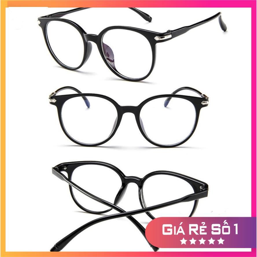 Kính giả cận trong suốt [LOẠI 1 - CHỐNG LÓA] mắt kính tròn thời trang Hàn Quốc chống lóa, chống bụi, chống tia UV400 | BigBuy360 - bigbuy360.vn