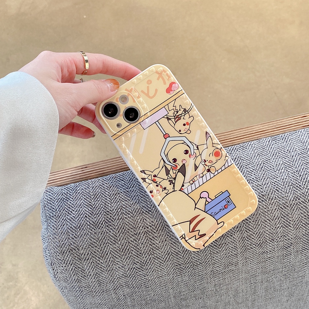 Ốp Điện Thoại Tpu Silicon Siêu Mỏng Bảo Vệ Toàn Diện Họa Tiết Hoạt Hình Pikachu Cho iPhone 13 12 mini 11 Pro XS Max X XR 8 7 Plus