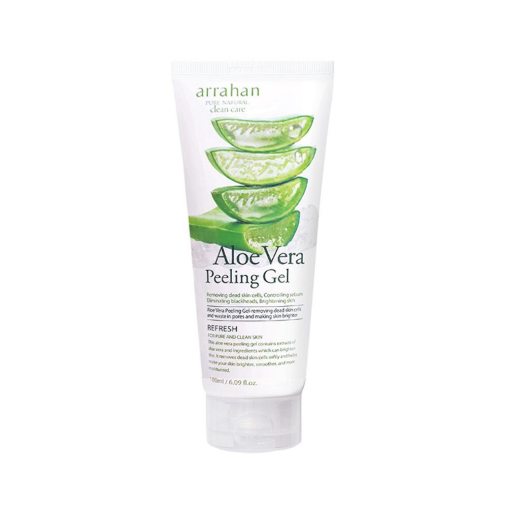 Tẩy Da Chết Nha Đam Arrahan Aloe Vera Peeling Gel 180ml | Gel Tẩy Tế Bào Chết Tinh Chất Lô Hội Arrahan Aloe Vera Peeling