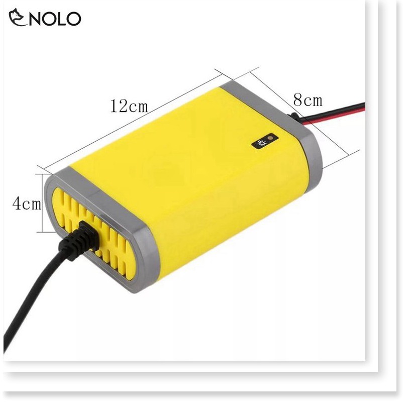 Bộ Sạc Ắc Quy Tự Động 12V Có Đèn Báo Tình Trạng Sạc Hỗ Trợ Bình Có Dung Lượng Pin 20AH Tích Hợp Mạch Bảo Vệ An Toàn