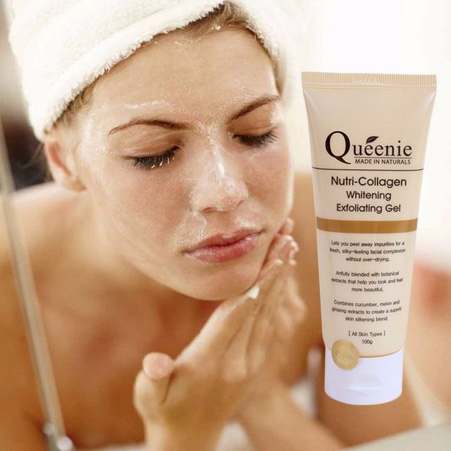 Queenie Gel tẩy tế bào chết trắng da Nutri-collagen Whitening Exfoliating Gel (100g)