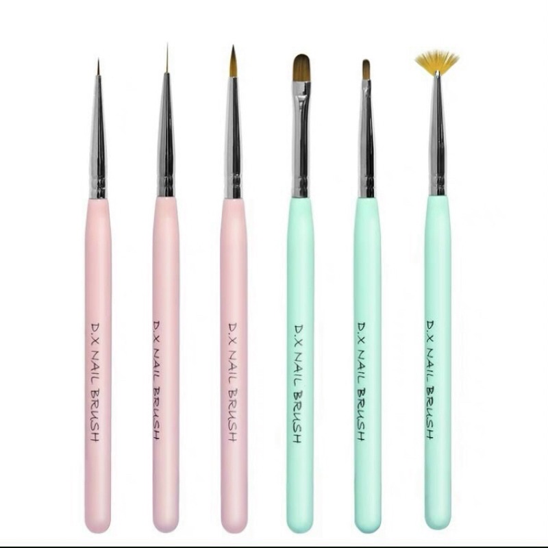 Cọ Vẽ Móng-Set 6 Cây-Cọ Dingxi
