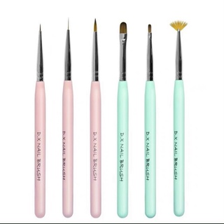 Cọ vẽ móng-set 6 cây-cọ dingxi