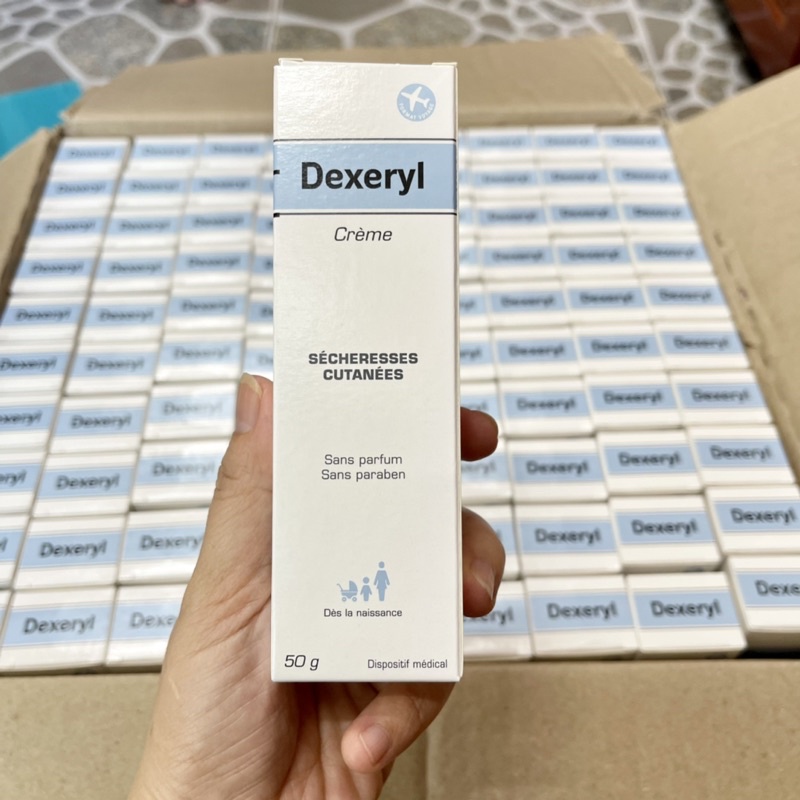 Kem dưỡng ẩm Dexeryl Glycerol vaseline Paraffine của Pháp giúp giữ ẩm, ngăn ngừa khô da, an toàn cho trẻ sơ sinh