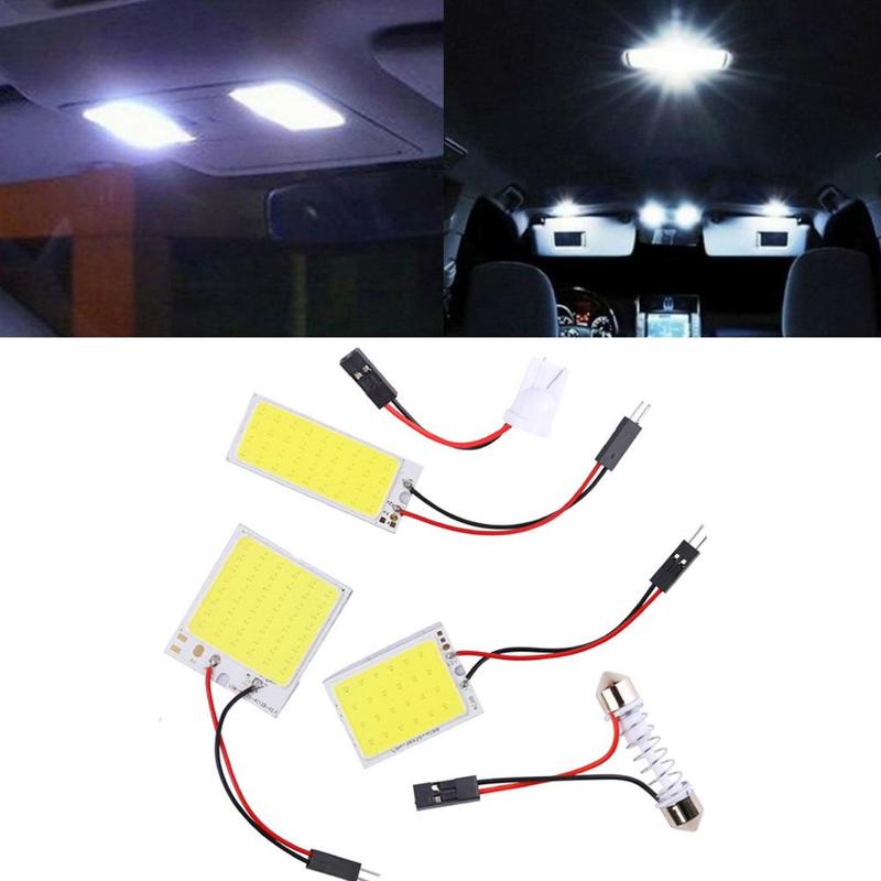 Đèn led trần ô tô COB 16 24 36 48 thay thế đèn trần ô tô, đèn cốp, đèn soi biển số ô tô