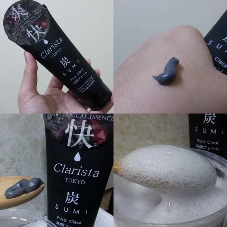 Sữa Rửa Mặt Than Tre Clarista  Charcoal Facial Foam tạo bọt cho da thường, da dầu (màu đen) 130g